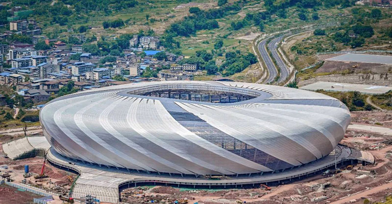 最新進(jìn)展！龍興足球場10月底竣工交付