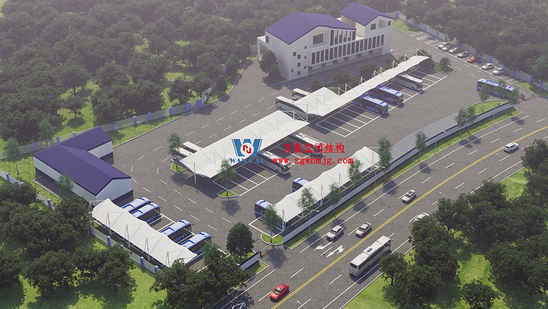 隨處可見的遮陽(yáng)擋雨守護(hù)衛(wèi)士-膜結(jié)構(gòu)車棚 隨處可見的遮陽(yáng)擋雨守護(hù)衛(wèi)士-膜結(jié)構(gòu)車棚