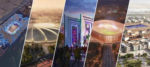 沙特公布2034年世界杯的15個場館設(shè)計，預(yù)計耗資數(shù)千億美元