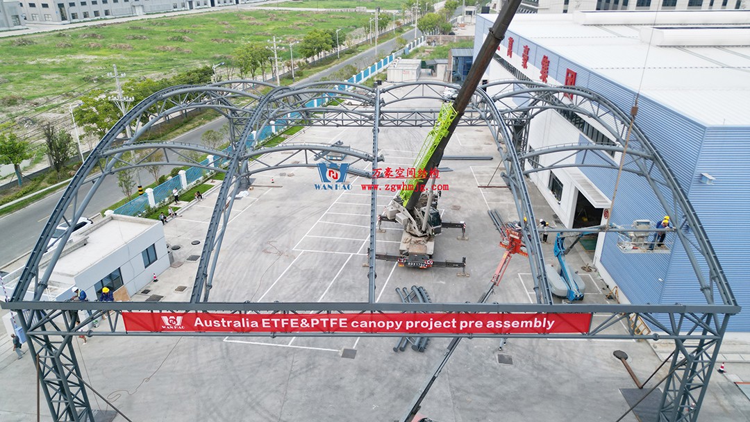 澳大利亞希望島網(wǎng)球中心PTFE膜屋面全面施工 澳大利亞希望島網(wǎng)球中心PTFE膜屋面全面施工