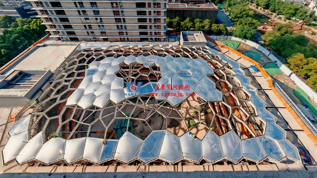 浙江萬豪空間結(jié)構(gòu)集團(tuán)有限公司安吉云安里項目膜結(jié)構(gòu)工程進(jìn)展報告