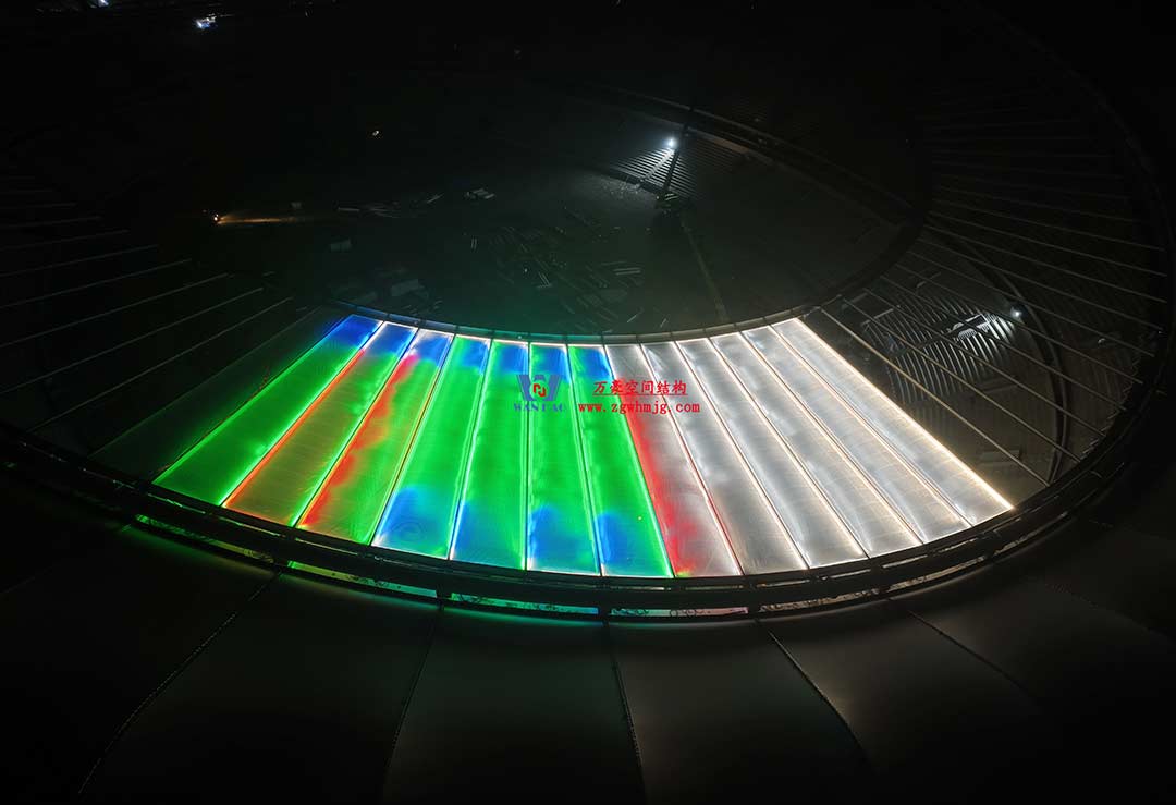 太湖之畔，華燈初上|無錫奧體中心施工加速