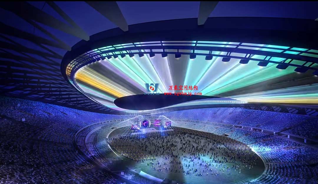 太湖之畔，華燈初上|無錫奧體中心施工加速