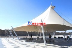 張拉膜涼亭有什么優(yōu)點？一般張拉膜結(jié)構(gòu)涼亭價格是多少？
